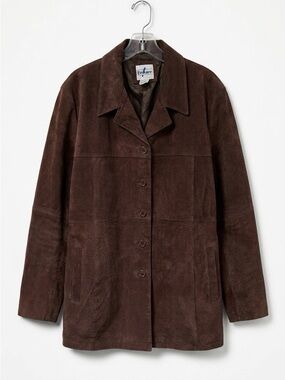 Beware! Brand Brown Suede Leather Jacket - Women's Size Fits 1x/2x